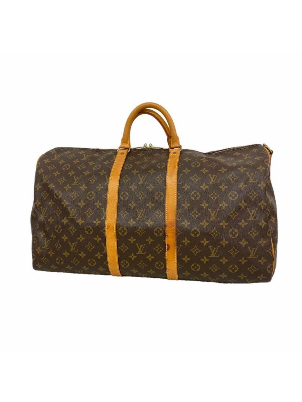 Louis Vuitton Boston Bag Monogram Keepall Bandouliere 55 Brown